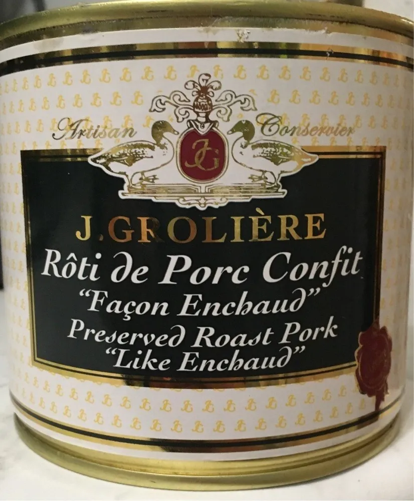 Rôti de porc confit