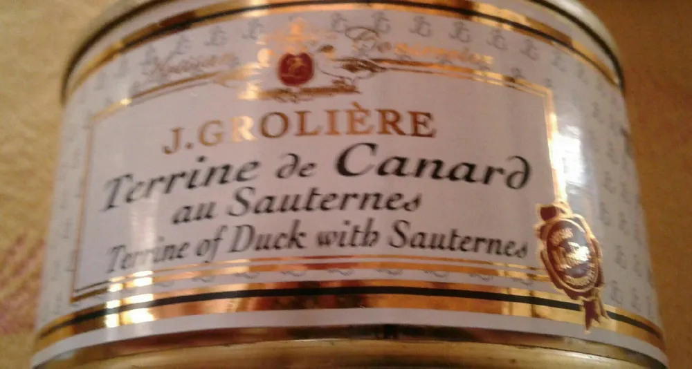 Terrine de canard au sauternes