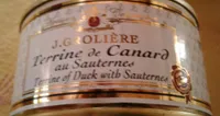 Terrine de canard au sauternes