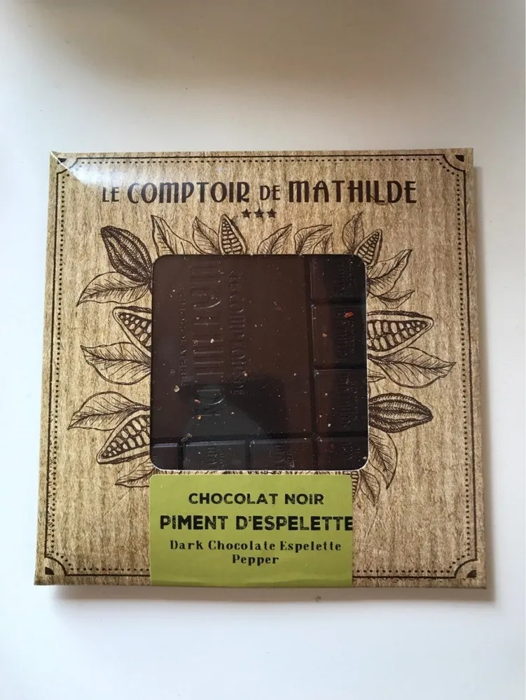 Chocolat noir piment d'espelette
