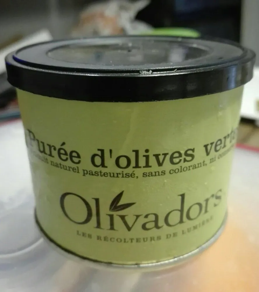 Purée d olives vertes