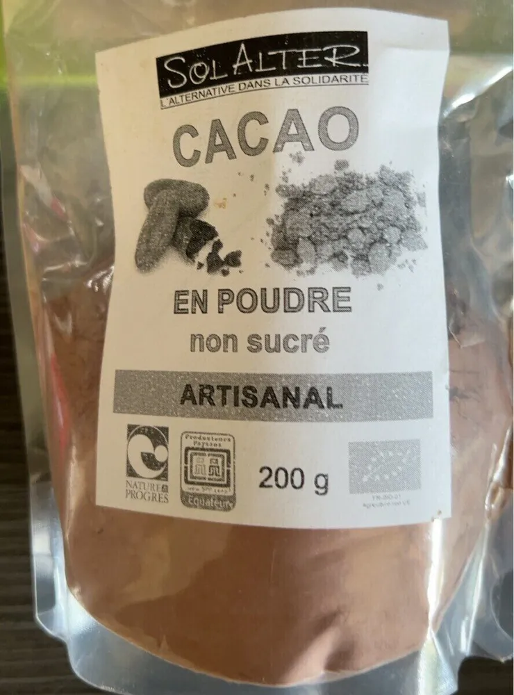 Cacao crue en poudre