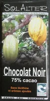 Chocolat Noir 75% cacao
