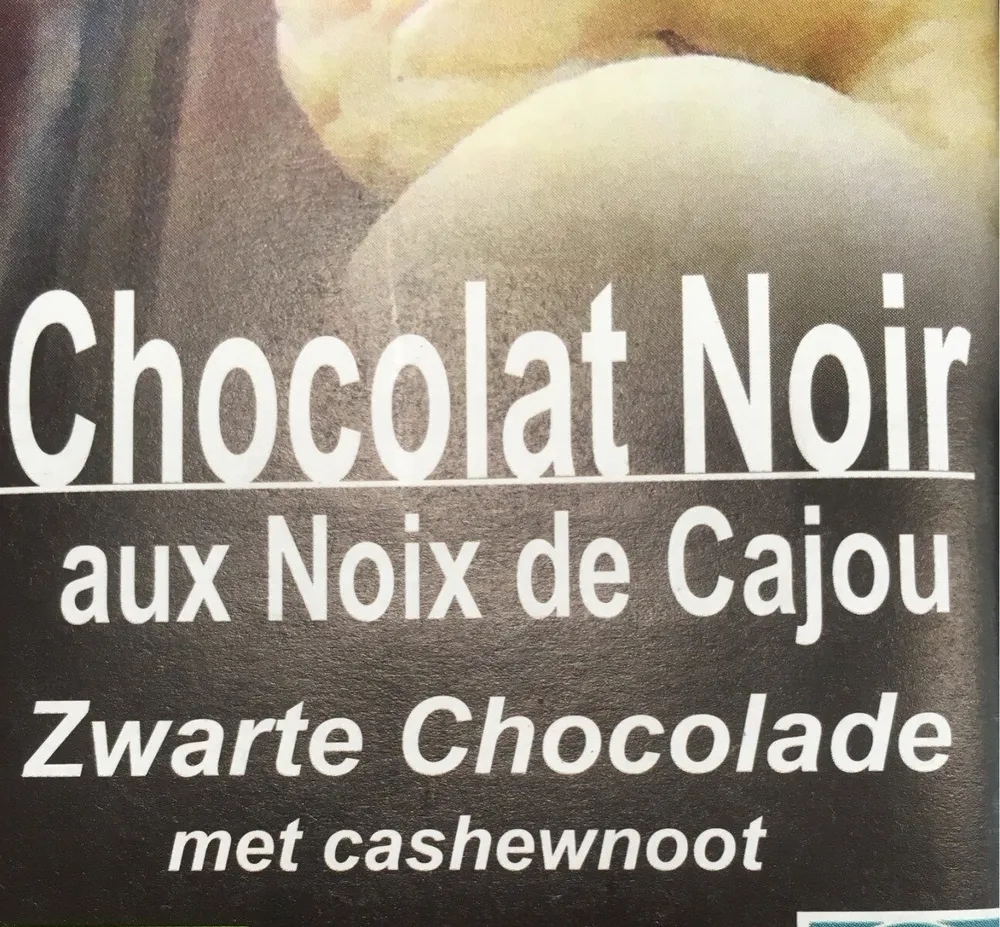 Chocolat noir aux noix de Cajou