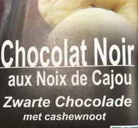 Chocolat noir aux noix de Cajou