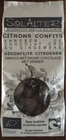Citrons confits enribés de chocolat cru au gingembre