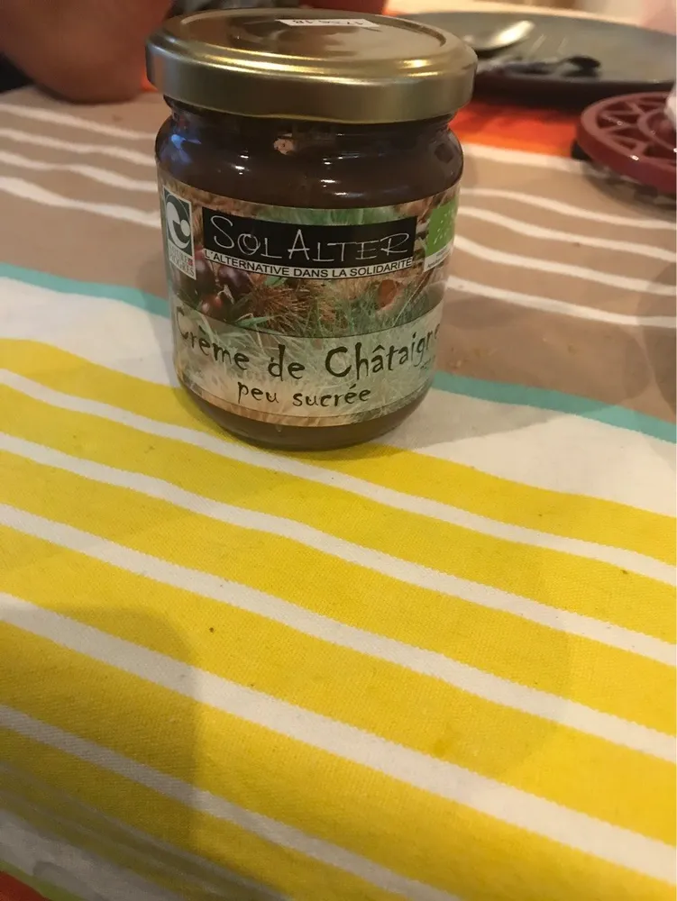 Crème de châtaigne peu sucrée