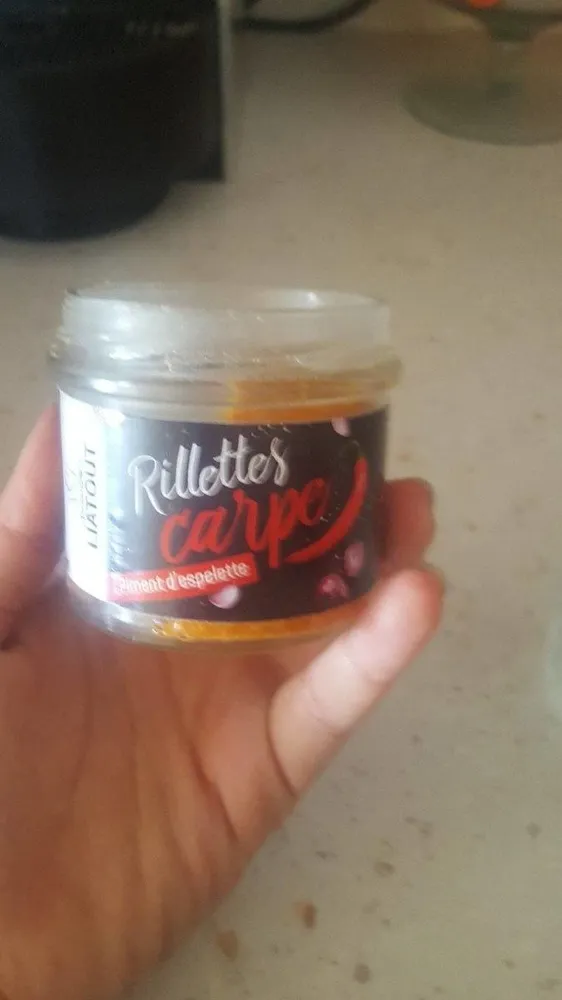 Rillettes de carpe piment d'espelette