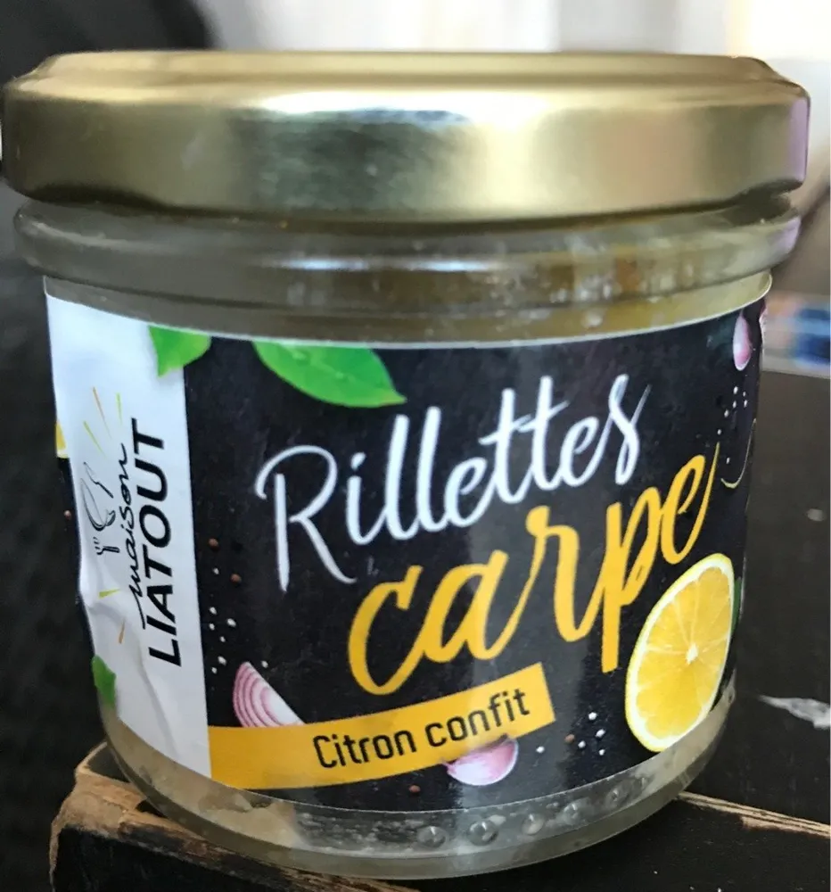 Rillettes carpe citron confit