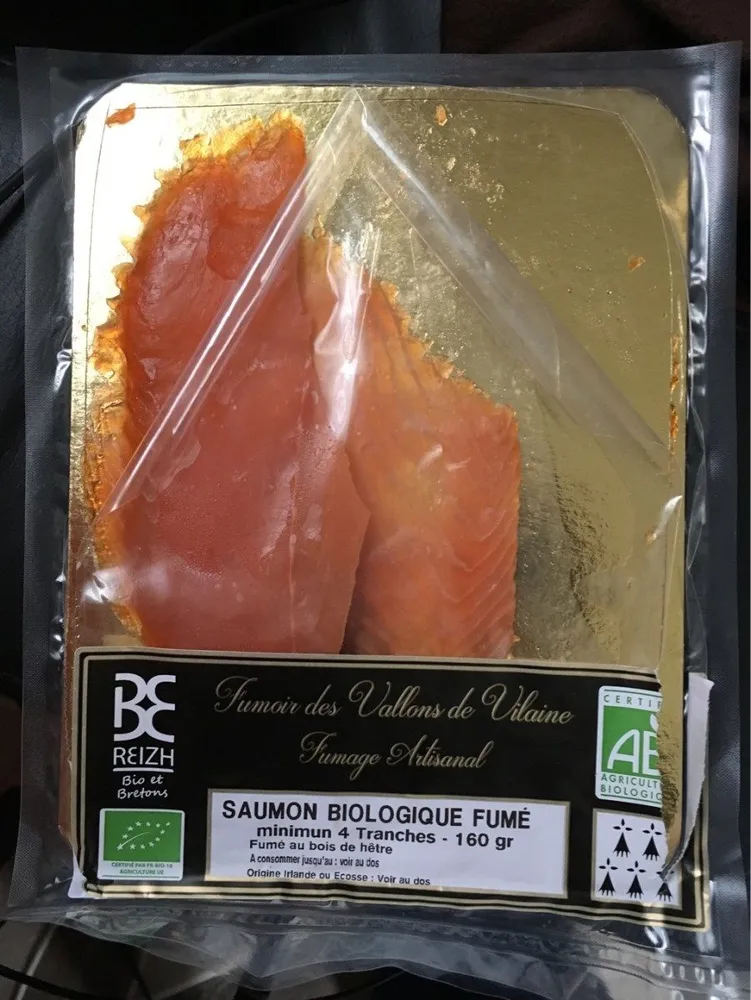 Saumon biologique fumé