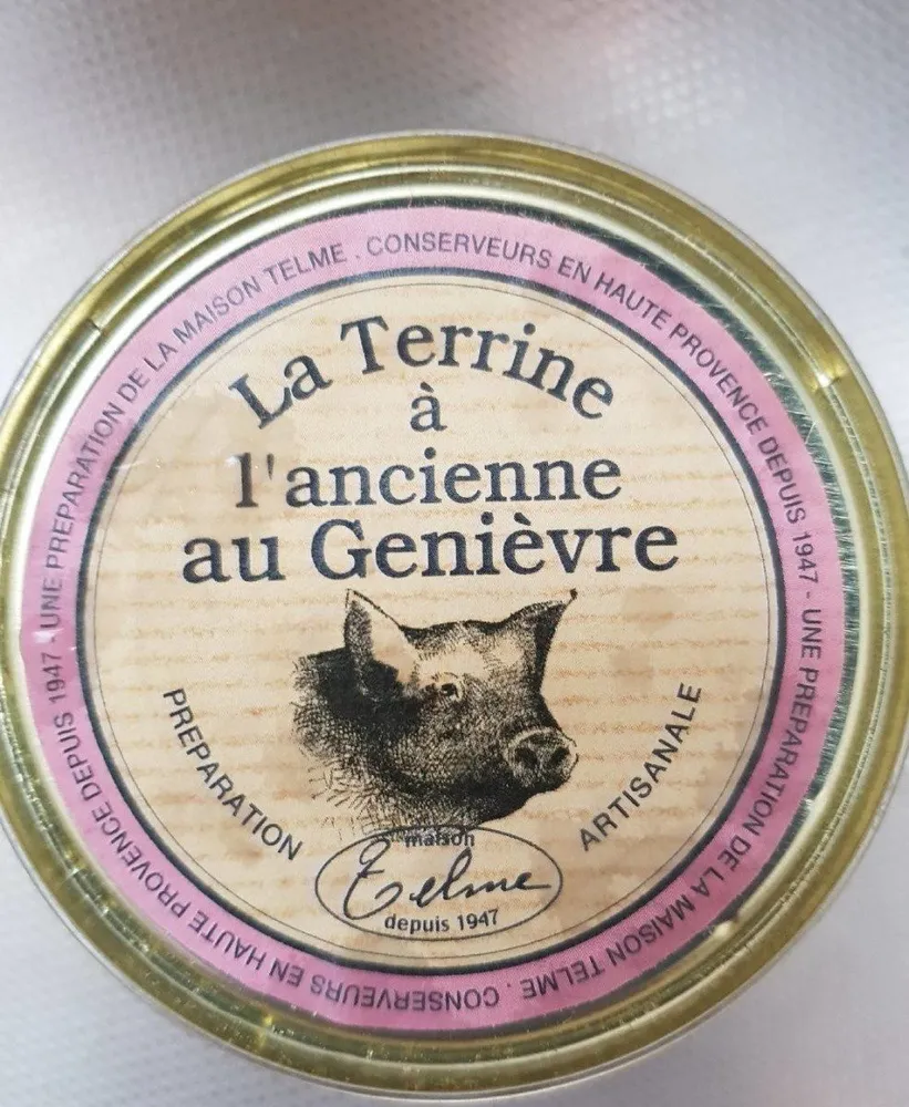 La terrine à l'ancienne au Genièvre