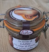La terrine de Lapin a la courge de Provence et noisettes grillée