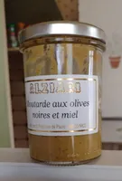 Moutarde aux olives noires et miel