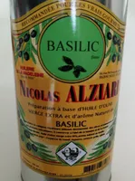 Huile olive arôme basilic