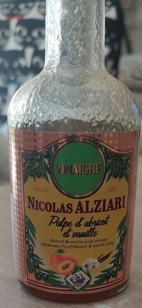 Vinaigre pulpe d'abricot et vanille