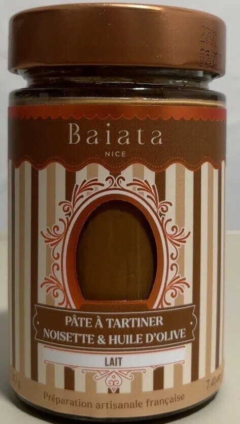 Pâte à tartiner noisette & huile d’olive