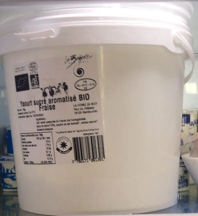 Yaourt sucre aromatise bio fraisr