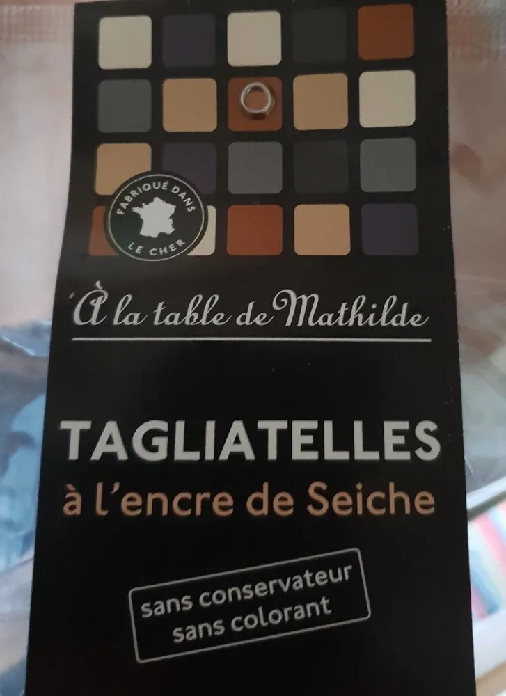 Tagliatelle à l'encre de seiche