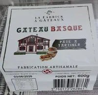 Gâteau basque pâte à tartiner