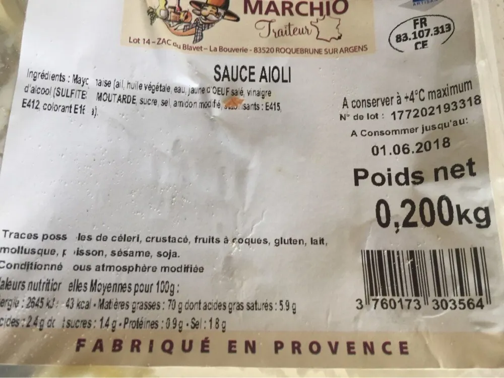 Sauce aioli