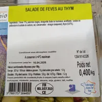 Salade de feves au thym