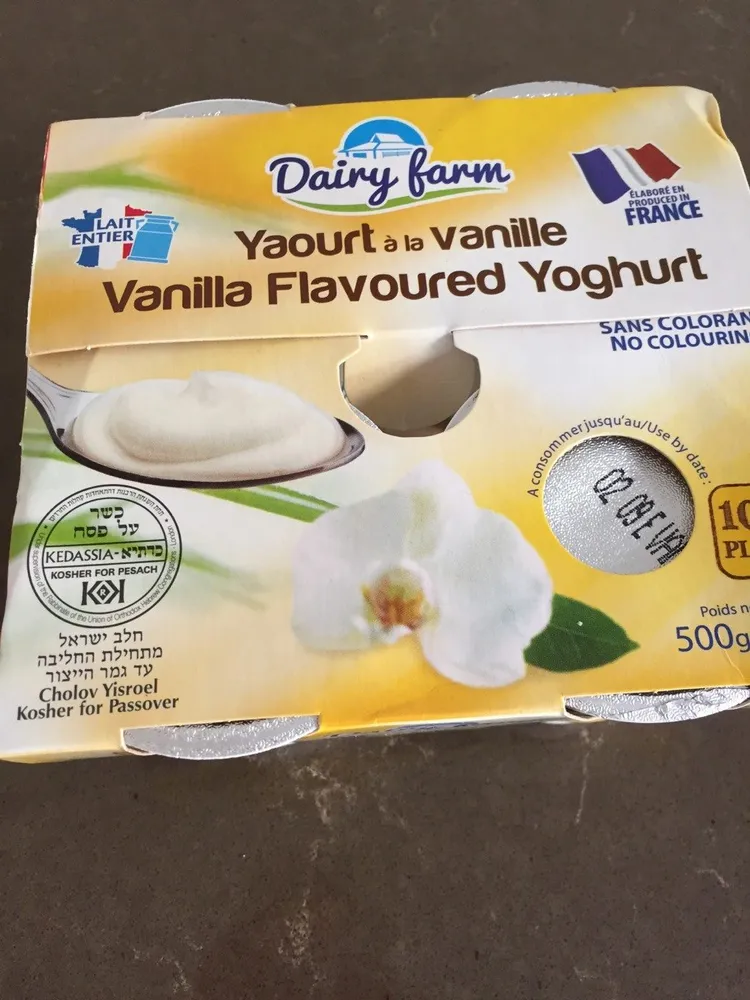 Yaourt a la vanille