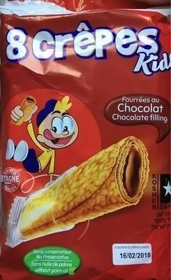 8 crepes au chocolat kids