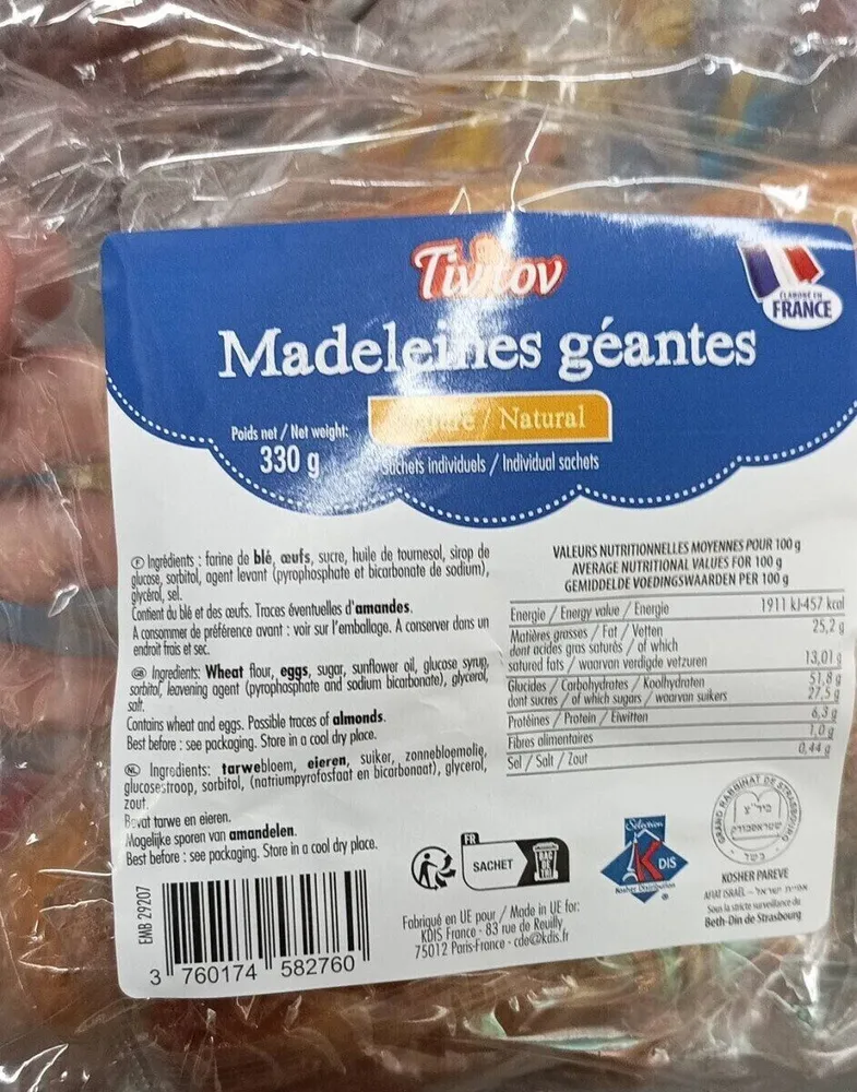 Madeleine geante