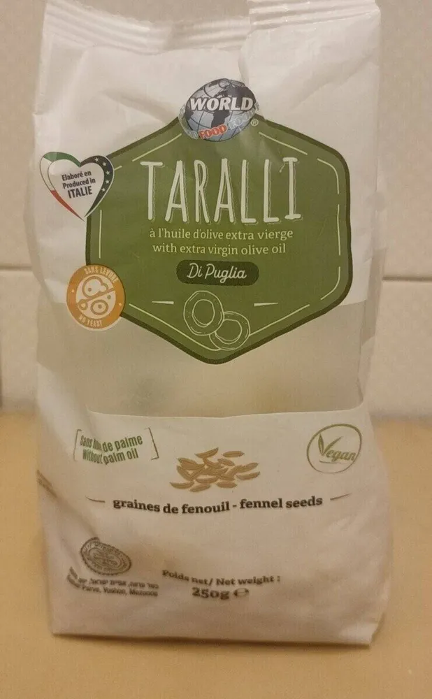TARALLI HUILE OLIVE
