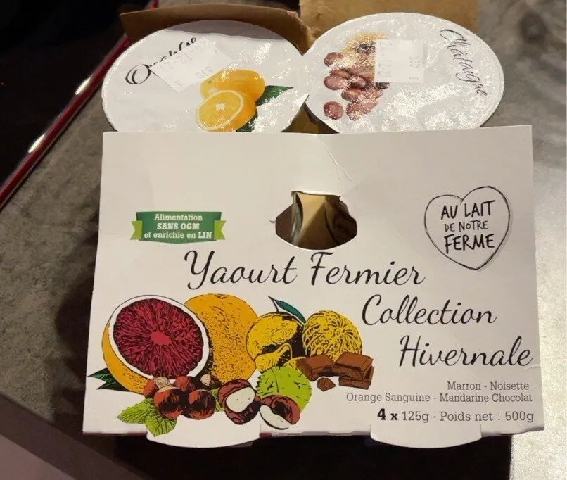Yaourt fermier collection hivernale