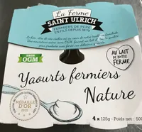 Yaourt fermier nature