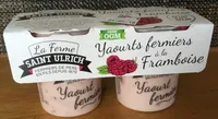 Yaourts fermiers à la framboise
