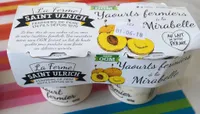 Yaourts fermiers a la mirabelle