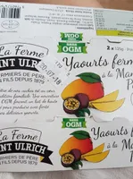 Yaourts fermiers mangue passion