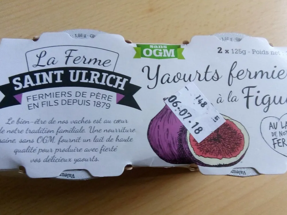 Yaourts Fermiers à la Figue