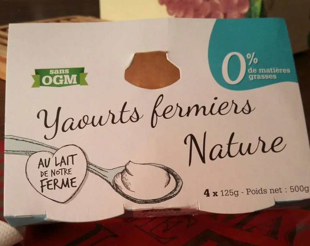 Yaourts fermiers nature