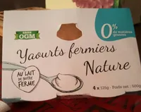 Yaourts fermiers nature
