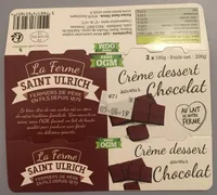 Crème dessert chocolat