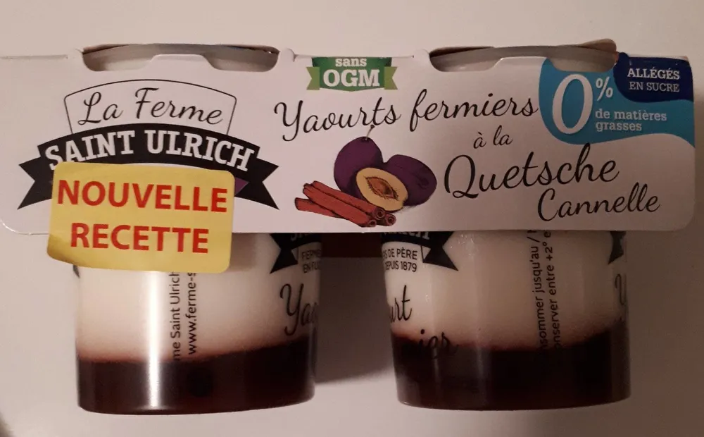 Yaourt fermier a la quetsche cannelle