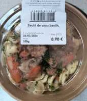 Sauté de veau basilic