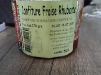 Confiture fraise rhubarbe