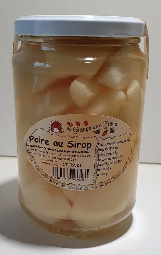 Poire au sirop