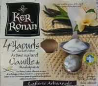 Yaourt au lait entier, Arôme naturel vanille de Madagascar