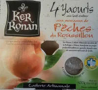 Yaourt au lait entier aux Pêches du Roussillon