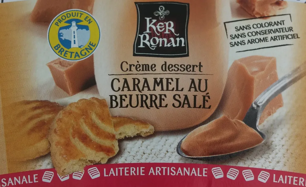 Crème dessert Caramel au beurre salé (et sa Galette bretonne)