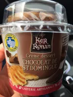 Crème dessert chocolat de St Domingue et sa galette bretonne