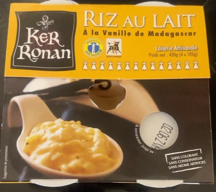 Riz au lait à la vanille de Madagascar