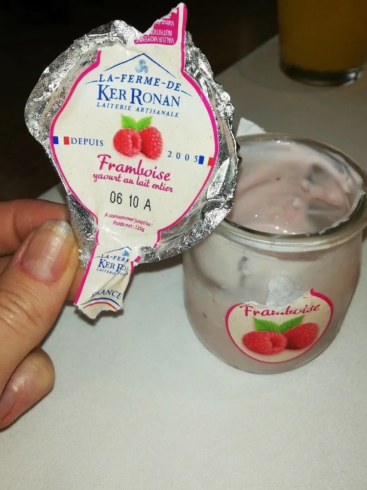 Yaourt à la framboise