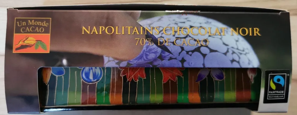 Boite Cadeau Plumier Napolitains Choc Noir 120G