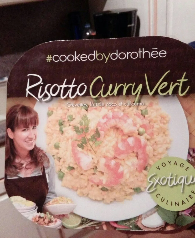 Risotto curry vert